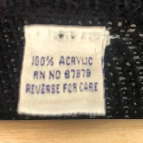 NFL Starter Men's Large Raiders V Neck Pullover Sweater Acrylic Black Gray READ - Picture 3 of 9